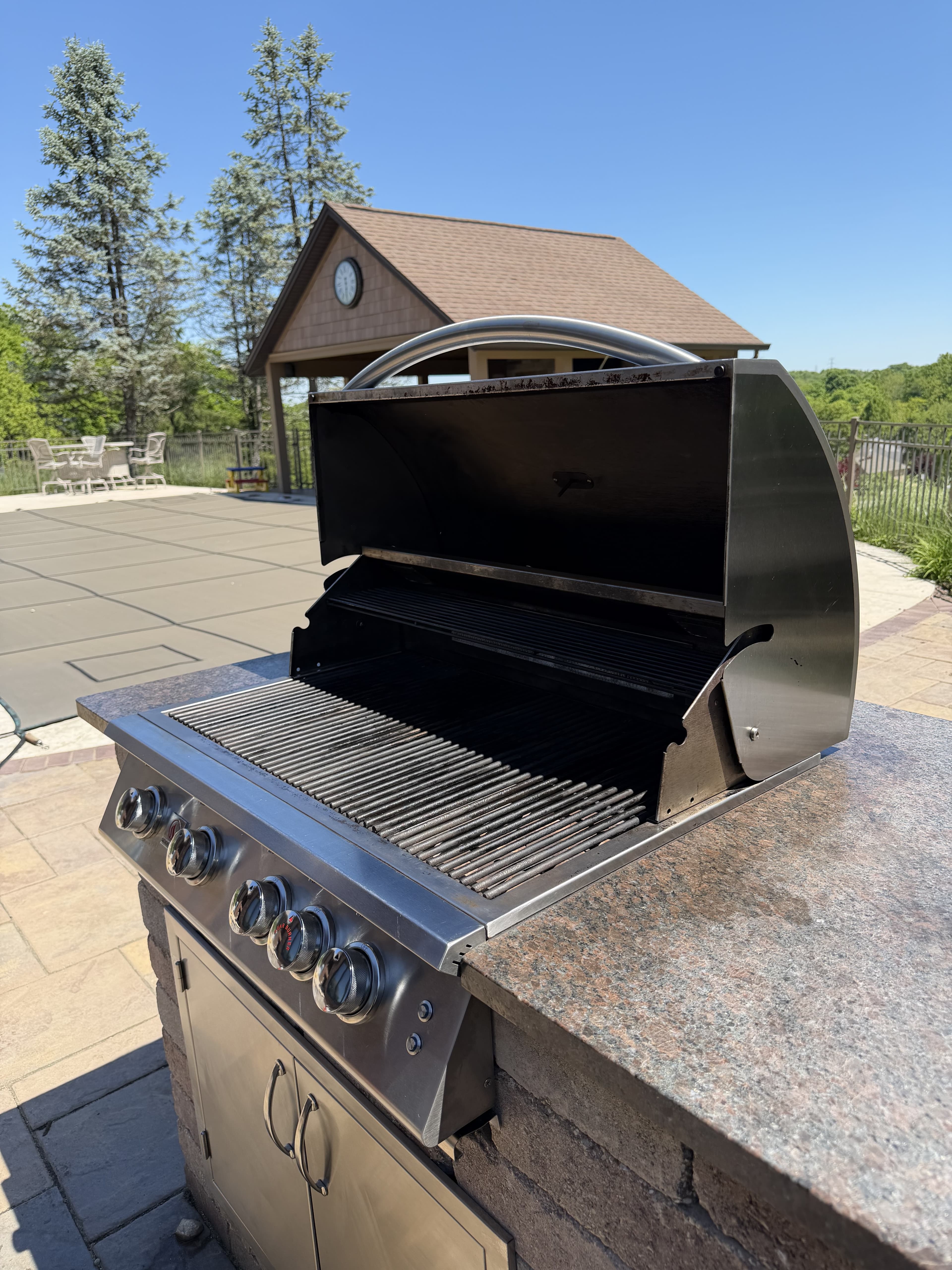 Cart grill · Restored